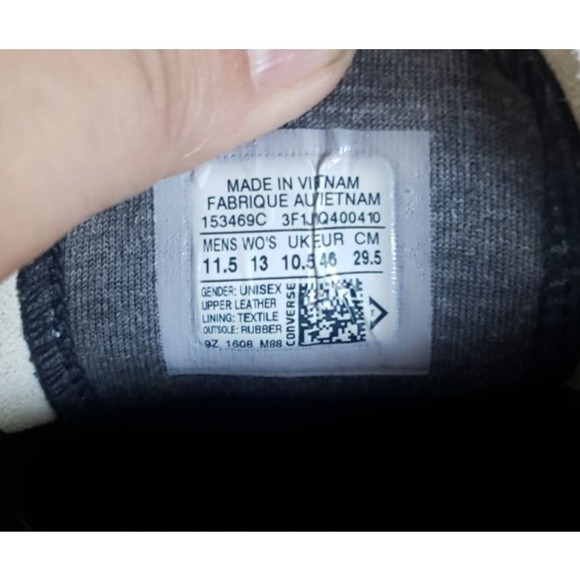 Converse 153469C Crimson Suede Ox Cream Laced Cap Toe Sneaker shoes Men's 11.5 - Picture 10 of 11